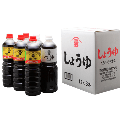 富士醤油 4本+つゆ 2本 セット
